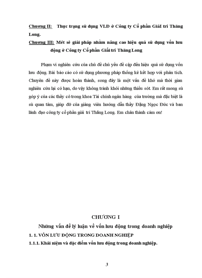 image for page Một số biện pháp nhằm nâng cao hiệu quả sử dụng vốn lưu động ở Công ty Cổ phần giải trí Thăng Long