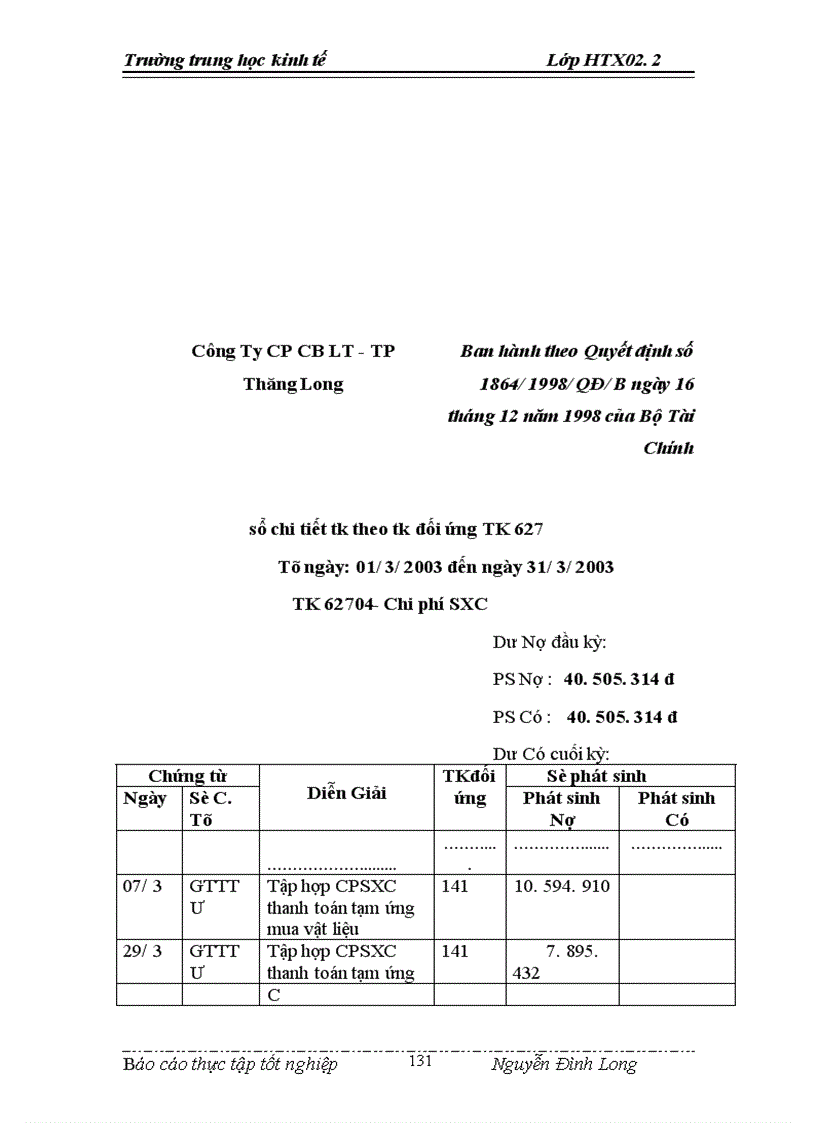 image for page Công tác hạch toán kế toán tại công ty cổ phần chế biến lương thực thực phẩm Thăng Long