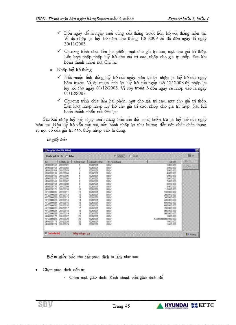 image for page Chương trình xử lý giao dịch Br/CI-TAD