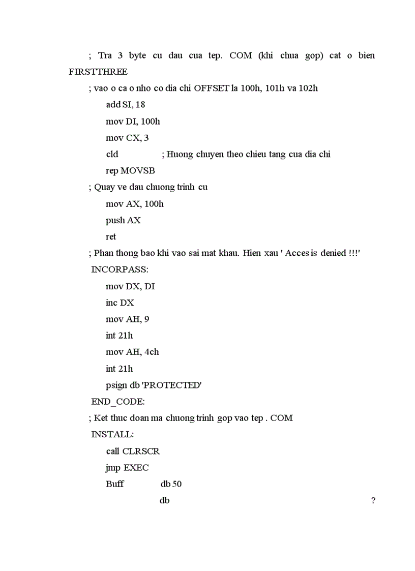 image for page Xác lập mật khẩu cho chương trình dạng tệp có đuôi .COM