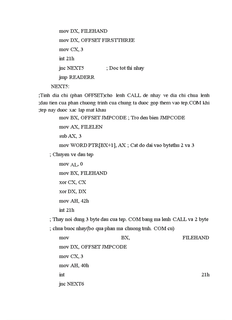 image for page Xác lập mật khẩu cho chương trình dạng tệp có đuôi .COM