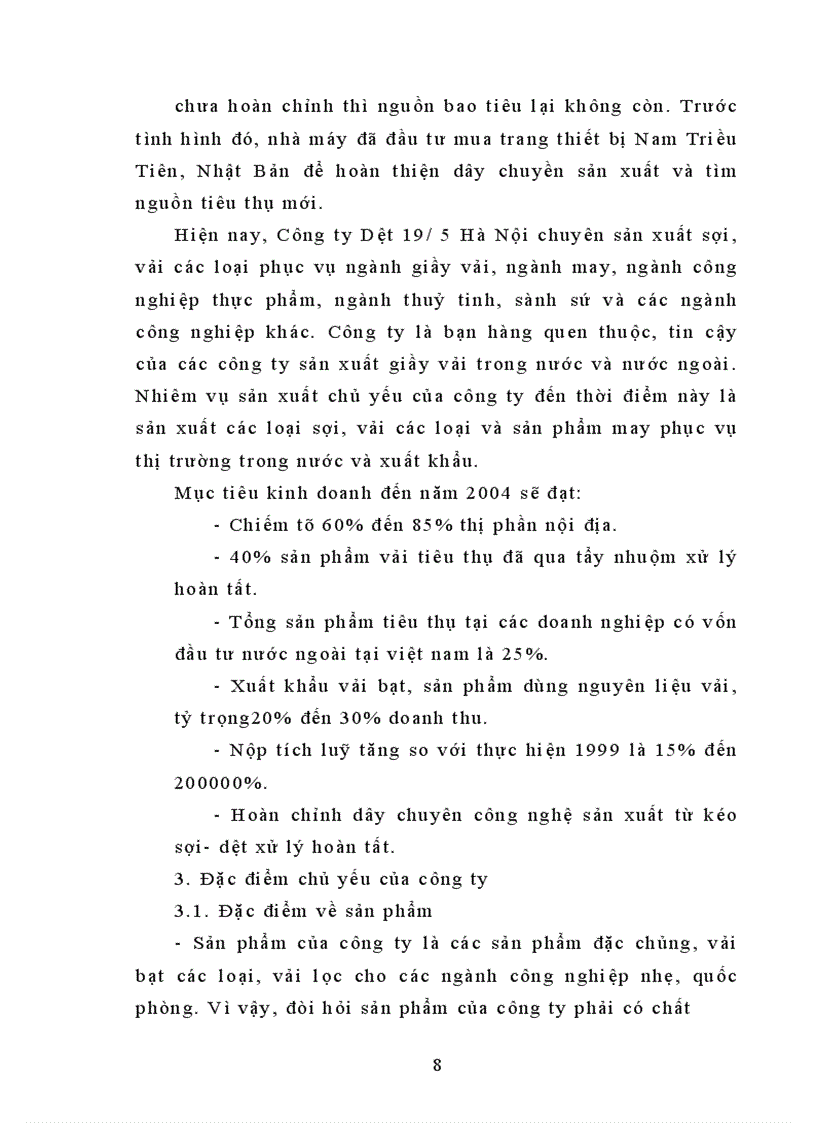 image for page Hạ giá thành sản phẩm – Biện pháp nâng cao khả năng cạnh tranh ở công ty Dệt 19/5 Hà Nội