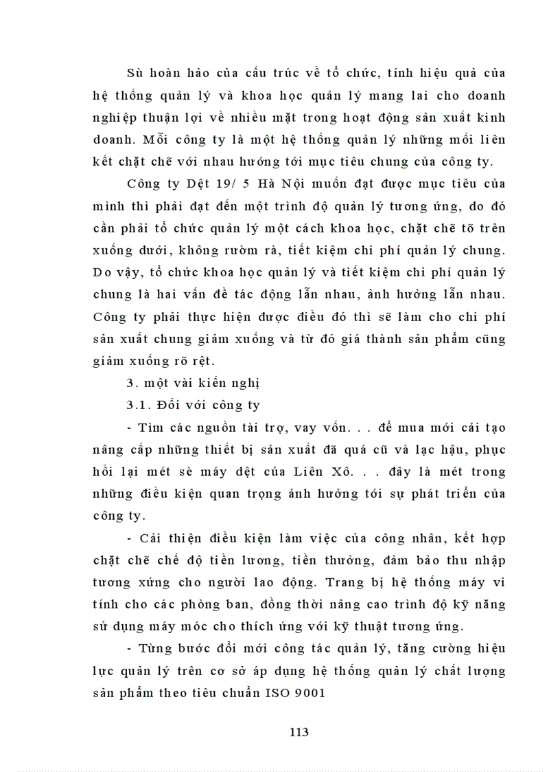 image for page Hạ giá thành sản phẩm – Biện pháp nâng cao khả năng cạnh tranh ở công ty Dệt 19/5 Hà Nội