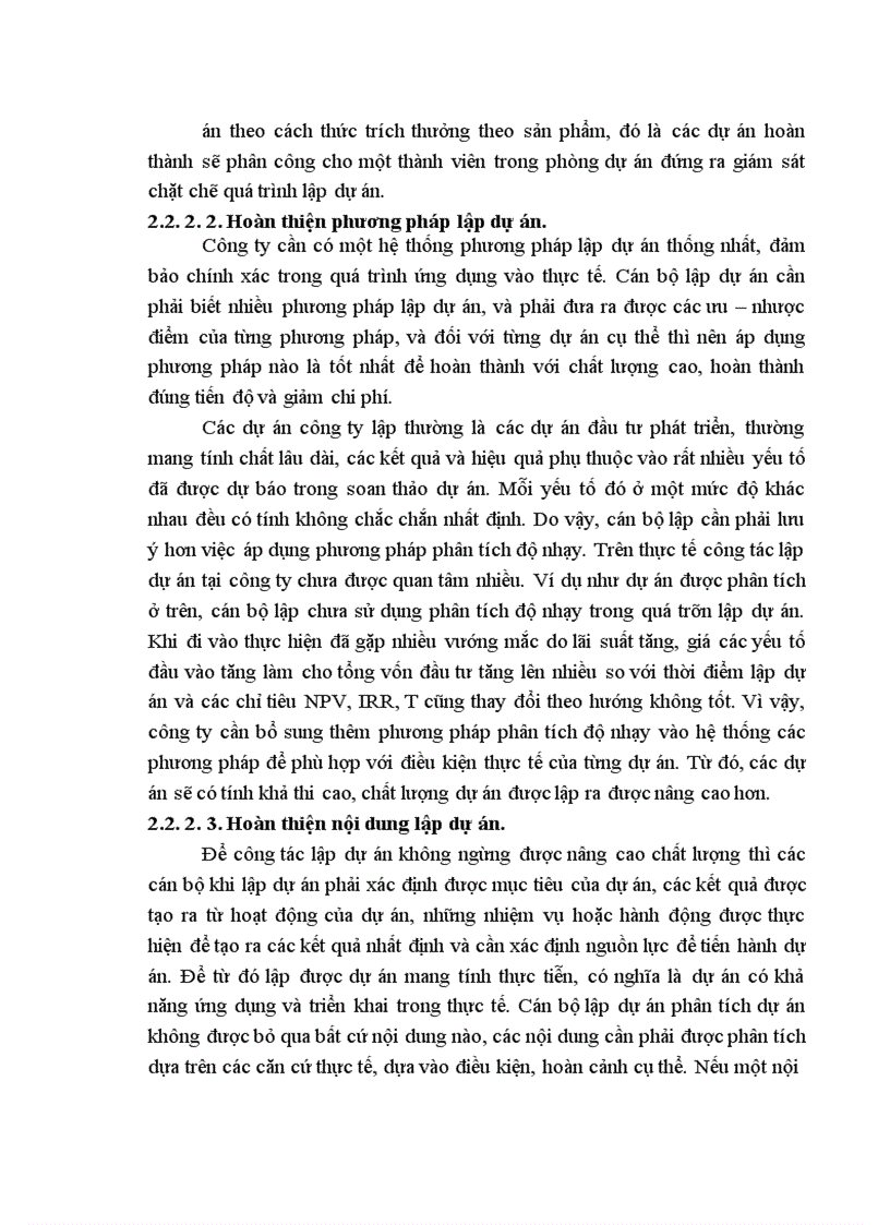 image for page Công tác lập dự án tại Công ty cổ phần Xây dựng và Đầu tư phát triển. Thực trạng và giải pháp.