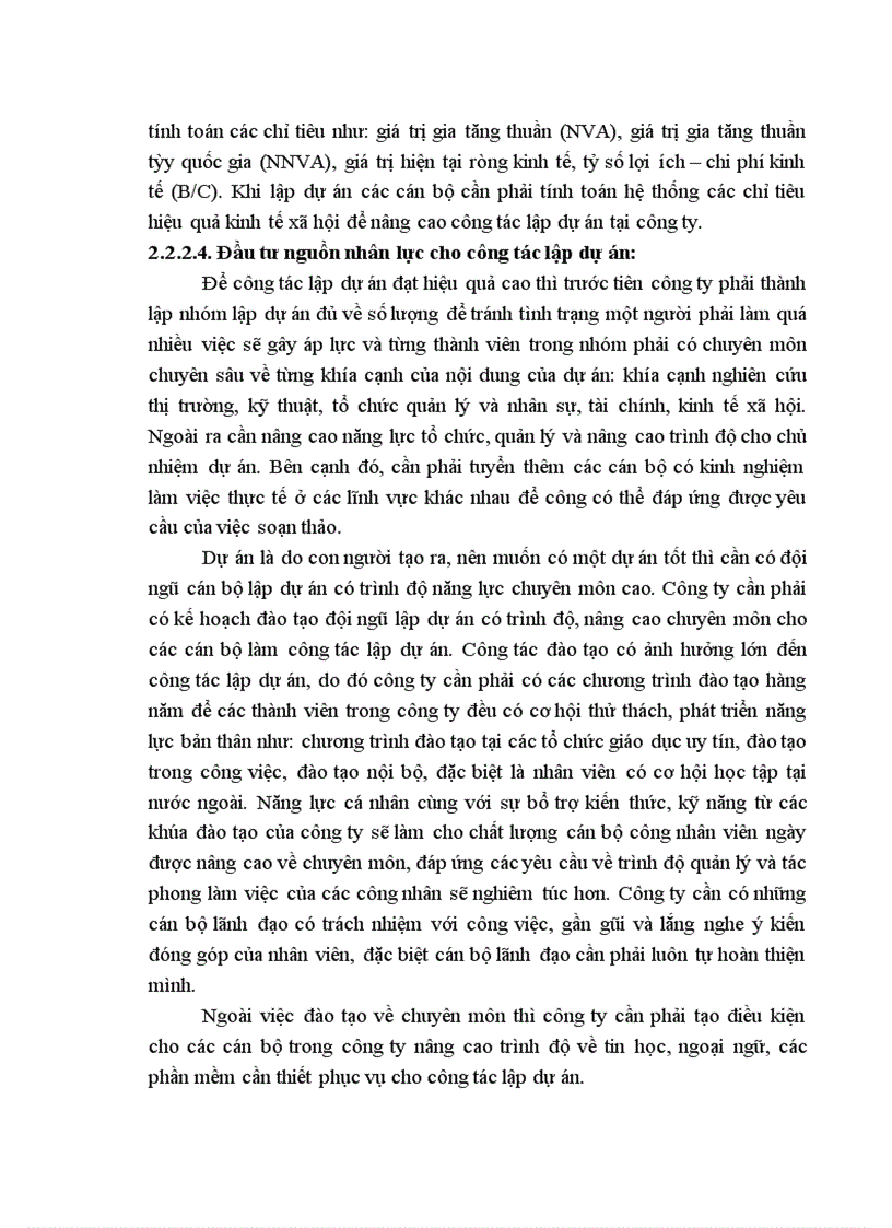 image for page Công tác lập dự án tại Công ty cổ phần Xây dựng và Đầu tư phát triển. Thực trạng và giải pháp.