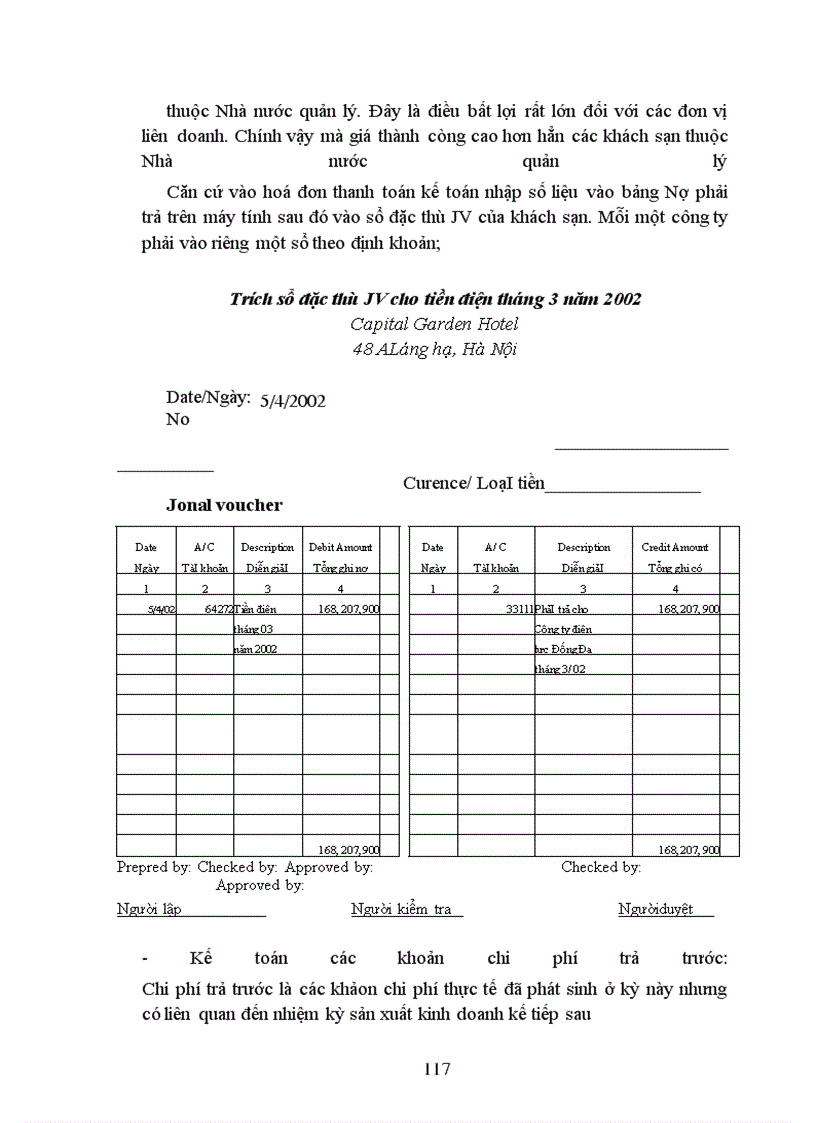 image for page Kế toán tập hợp chi phí sản xuất và tính giá thành sản phẩm tại Công ty liên doanh Khách sạn Vườn Bắc Thủ đô