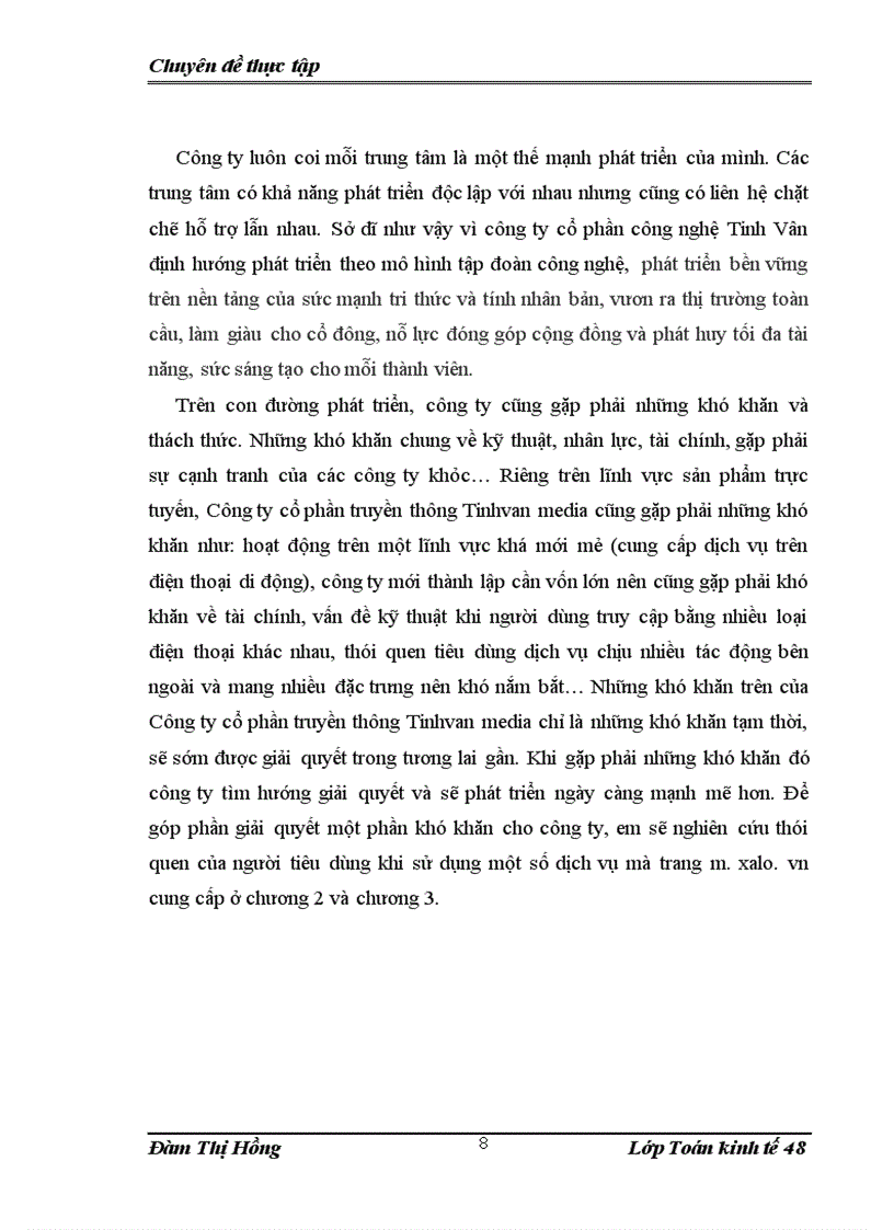 image for page Nghiên cứu thói quen sử dụng một số dịch vụ của trang m.xalo.vn