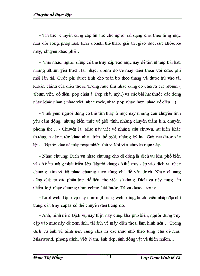 image for page Nghiên cứu thói quen sử dụng một số dịch vụ của trang m.xalo.vn