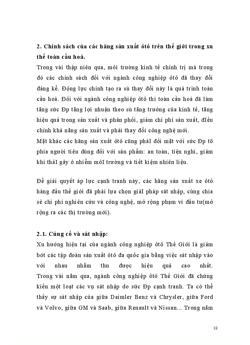 image for page Một số giải pháp nhằm nâng cao khả năng cạnh tranh của các liên doanh lắp ráp ôtô Việt Nam trong tiến trình tham gia AFTA