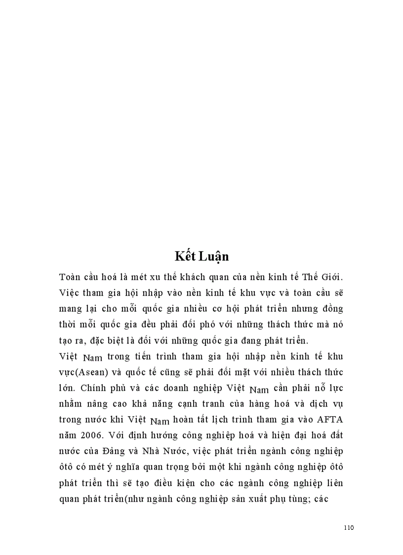 image for page Một số giải pháp nhằm nâng cao khả năng cạnh tranh của các liên doanh lắp ráp ôtô Việt Nam trong tiến trình tham gia AFTA