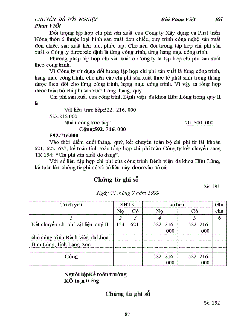 image for page Hoàn thiện chi phí sản xuất và tính giá thành xây lắp tại Công ty Xây Dựng Và Phát Triển Nông Thôn 6