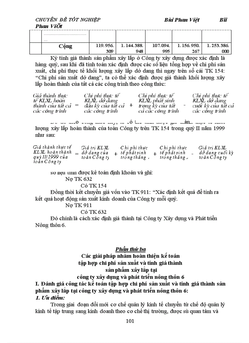 image for page Hoàn thiện chi phí sản xuất và tính giá thành xây lắp tại Công ty Xây Dựng Và Phát Triển Nông Thôn 6