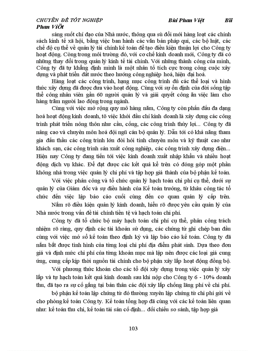 image for page Hoàn thiện chi phí sản xuất và tính giá thành xây lắp tại Công ty Xây Dựng Và Phát Triển Nông Thôn 6