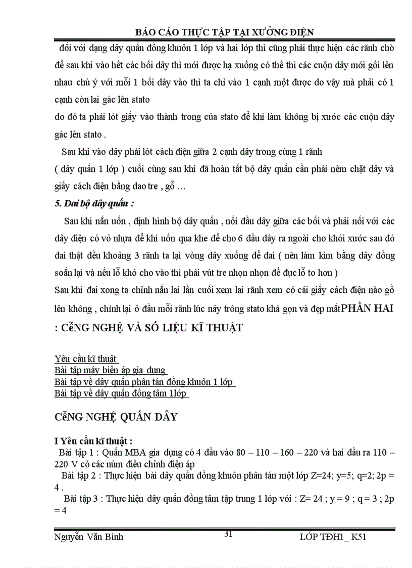 image for page Thực tập tại xưởng điện