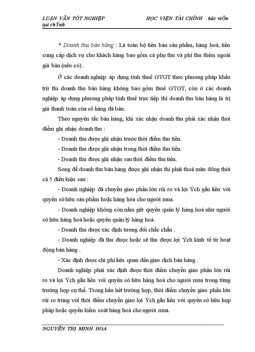 image for page Tổ chức công tác kế toán bán hàng và xác định kết quả bán hàng tại công ty thương mại Trường Hải
