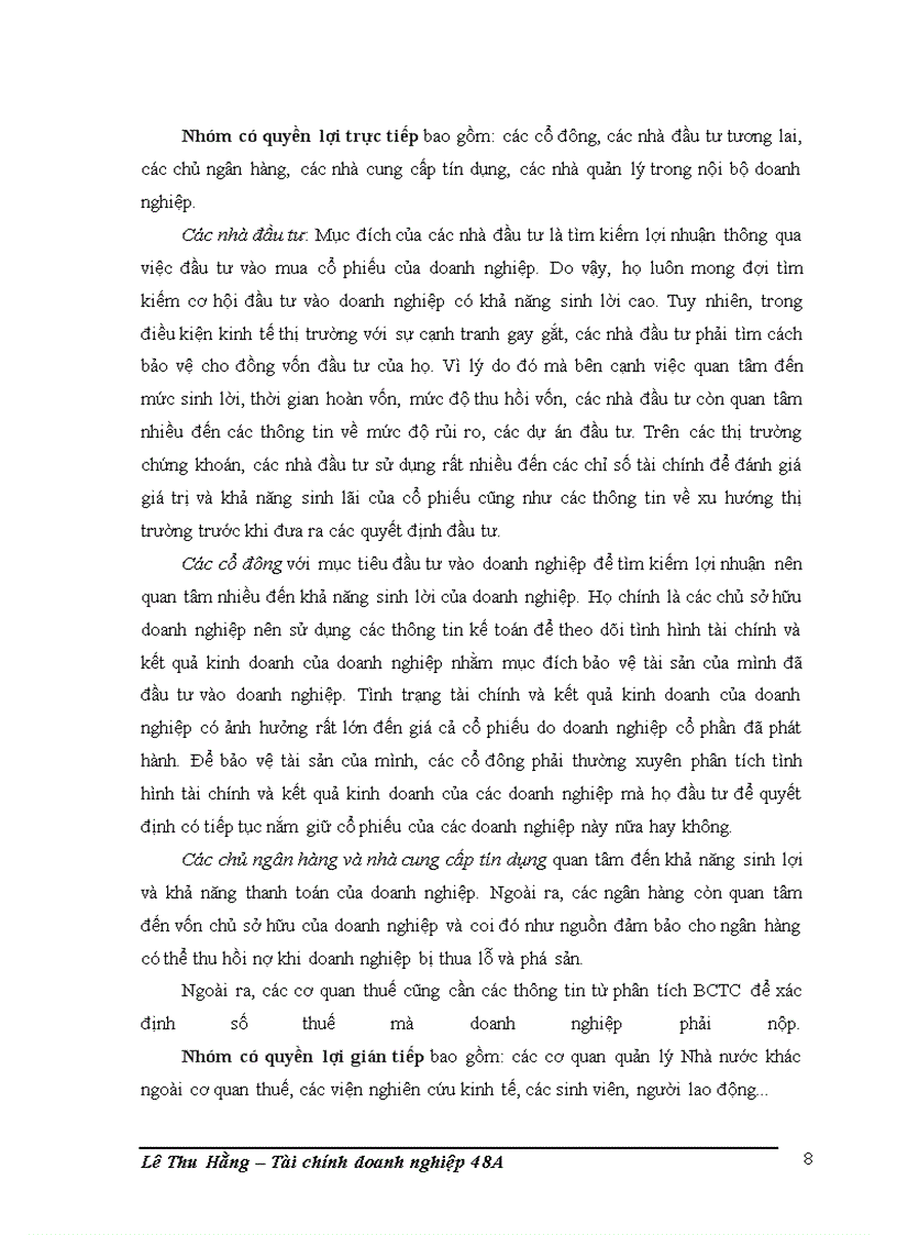 image for page Phân tích tình hình tài chính của Tổng công ty vận tải thủy