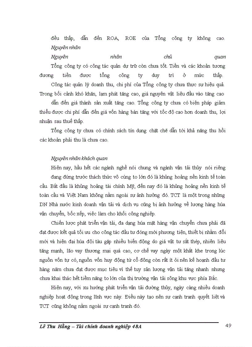 image for page Phân tích tình hình tài chính của Tổng công ty vận tải thủy