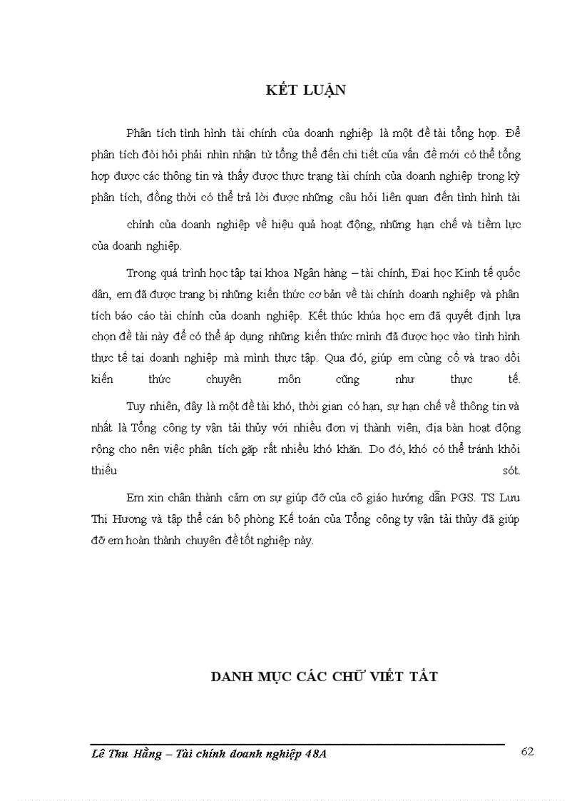 image for page Phân tích tình hình tài chính của Tổng công ty vận tải thủy