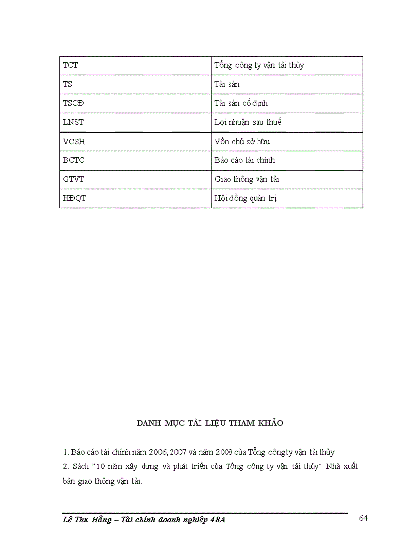 image for page Phân tích tình hình tài chính của Tổng công ty vận tải thủy