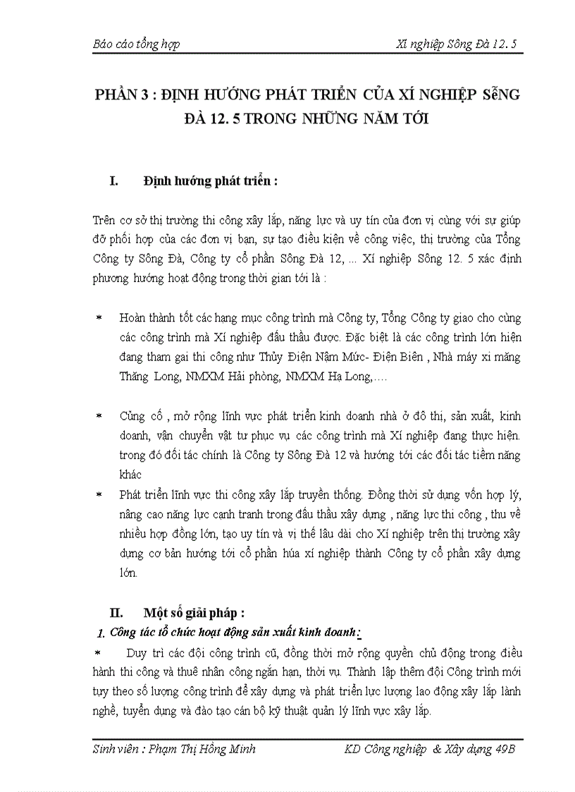 image for page Hoạt động kinh doanh và định hướng phát triển của xí nghiệp sông Đà.