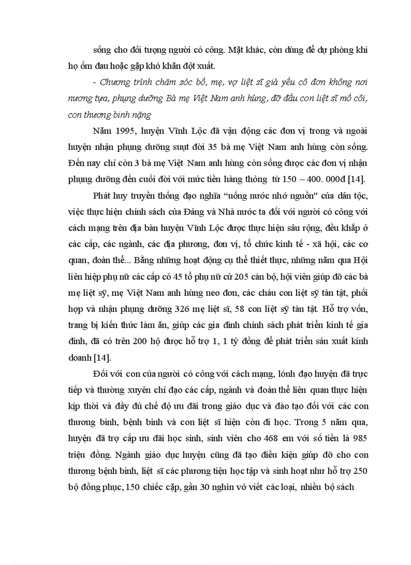 image for page Vai trò của nhân viên công tác xã hội trong nâng cao hiệu quả thực hiện chính sách của Đảng và Nhà nước ta đối với người có công với cách mạng ở huyện Vĩnh Lộc - tỉnh Thanh Hoá hiện nay