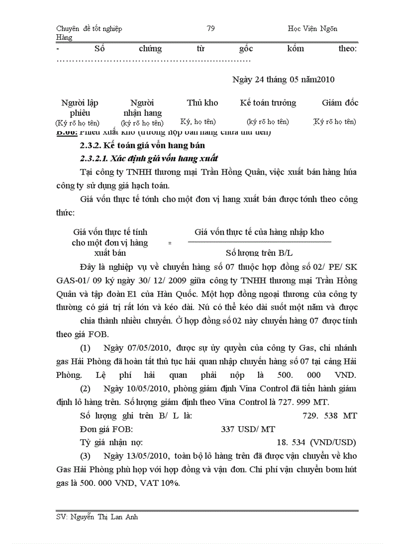 image for page Hoàn thiện công tác hạch toán tiêu thụ hàng hoá và xác định kết quả tiêu thụ tại công ty TNHH thương mại Trần Hồng Quân