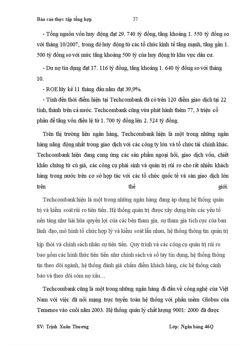 image for page Nghiệp vụ thanh toán quốc tế trong Tín dụng doanh nghiệp tại Techcombank