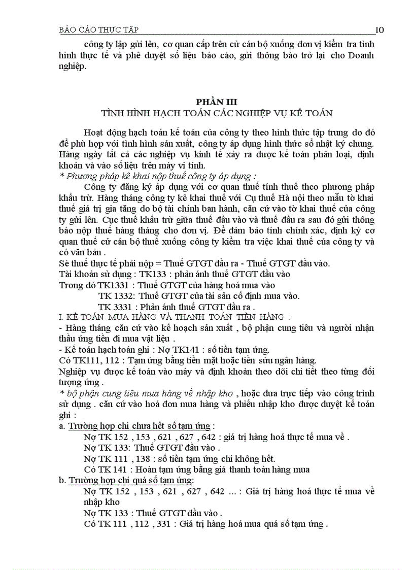 image for page Báo cáo thực tập tại Công ty Trường Thành