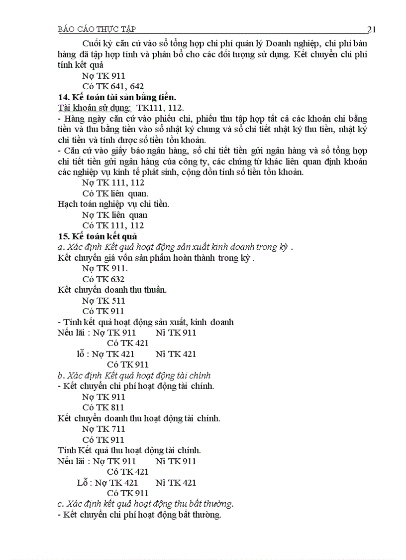 image for page Báo cáo thực tập tại Công ty Trường Thành