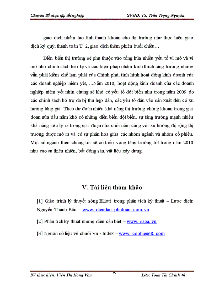 image for page Phân tích và dự báo triển vọng của thị trường cổ phiếu Việt Nam năm 2010