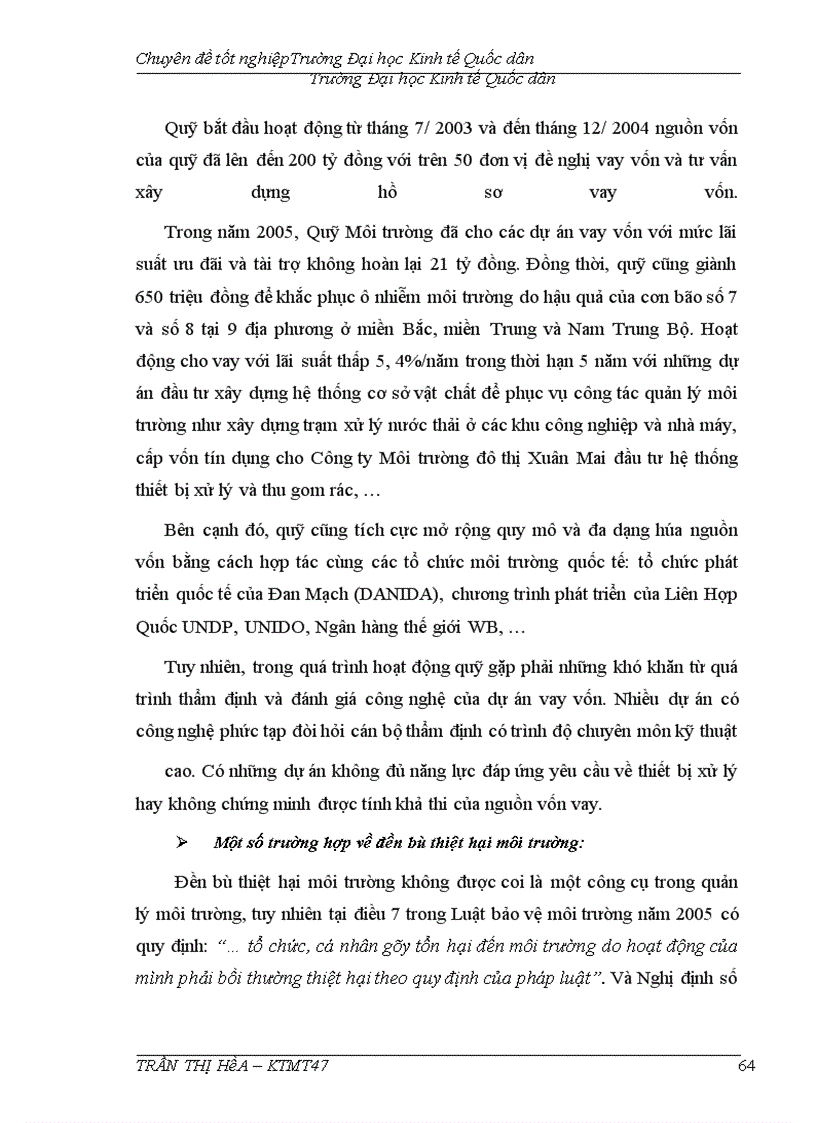 image for page Thực trạng và giải pháp nâng cao hiệu quả áp dụng công cụ kinh tế trong quản lý môi trường trên địa bàn thành phố Hà Nội.