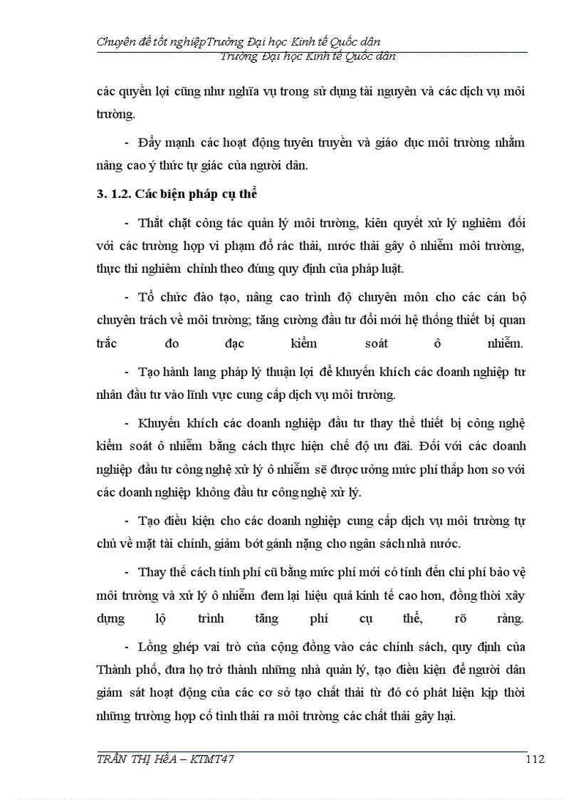 image for page Thực trạng và giải pháp nâng cao hiệu quả áp dụng công cụ kinh tế trong quản lý môi trường trên địa bàn thành phố Hà Nội.