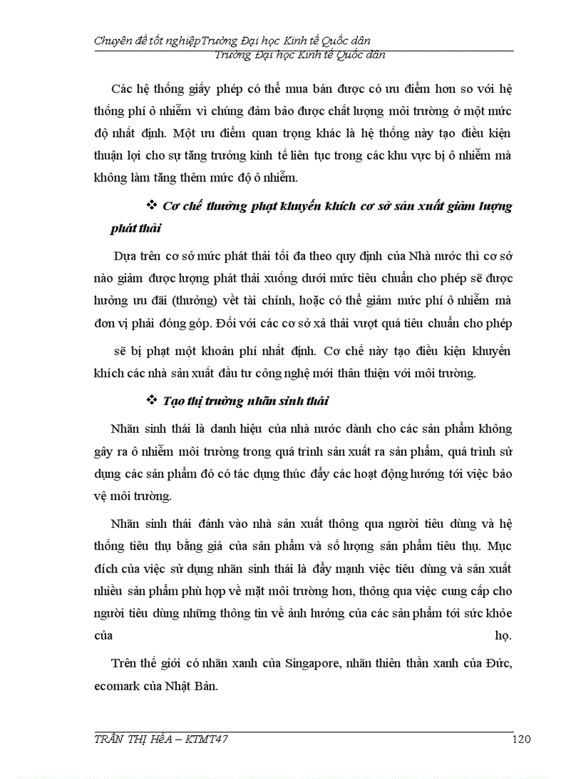 image for page Thực trạng và giải pháp nâng cao hiệu quả áp dụng công cụ kinh tế trong quản lý môi trường trên địa bàn thành phố Hà Nội.