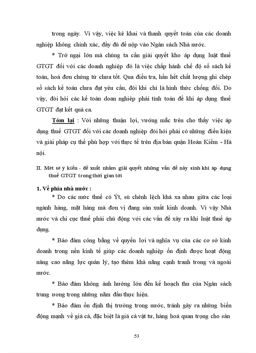 image for page Tình hình thực hiện luật thuế GTGT tại một số doanh nghiệp Kinh doanh - Thương mại trên địa bàn quận Hoàn Kiếm - Hà Nội