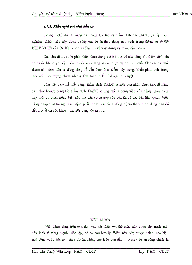 image for page Một số giải pháp và kiến nghị nhằm nâng cao chất lượng thẩm định DAĐT tại Ngõn hàng Thương mại Cổ phần Nhà Hà Nội – Chi nhánh Cầu Giấy