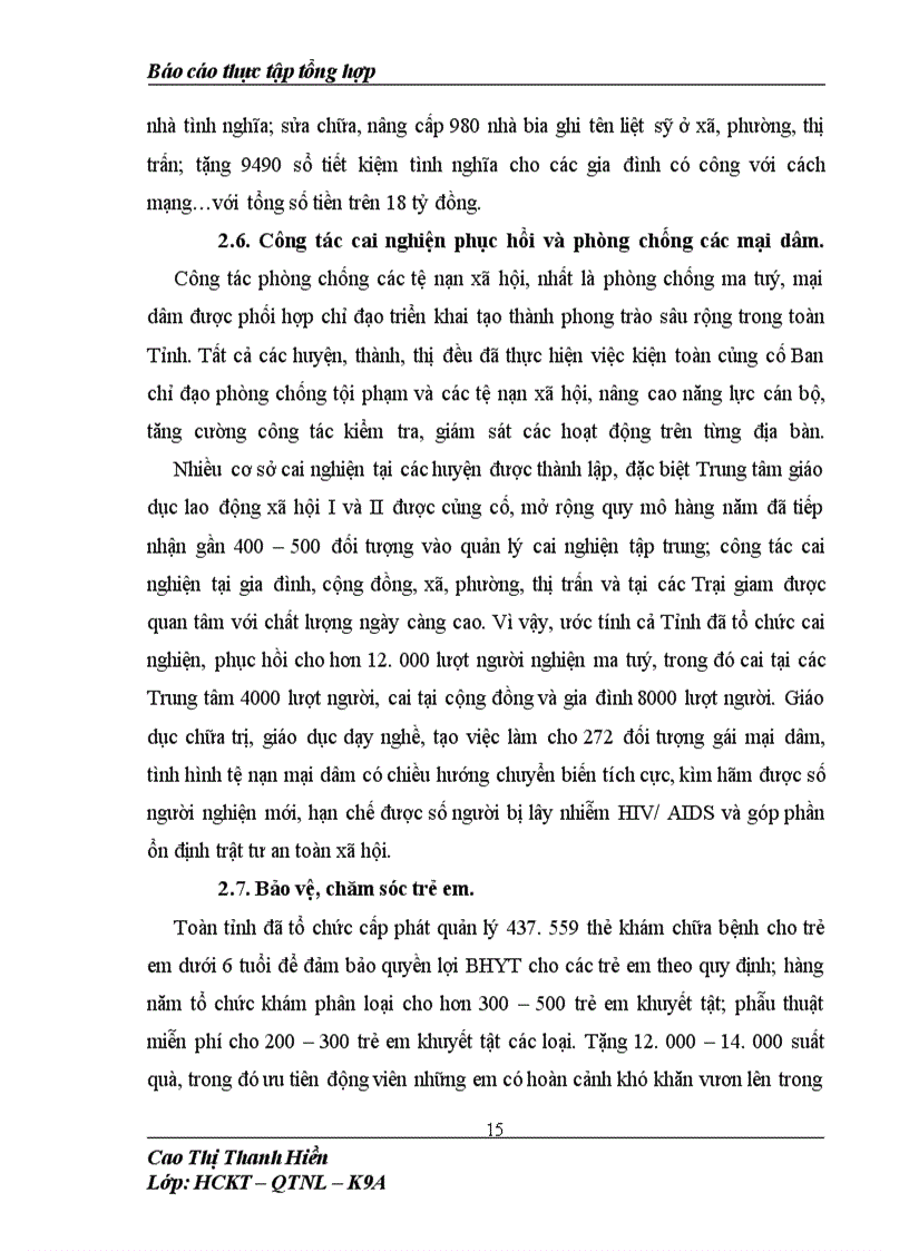 image for page Báo cáo tồng hợp về tình hình quản lý nhân sự trong Sở Lao động Thương binh và Xã hội Tỉnh Nghệ An