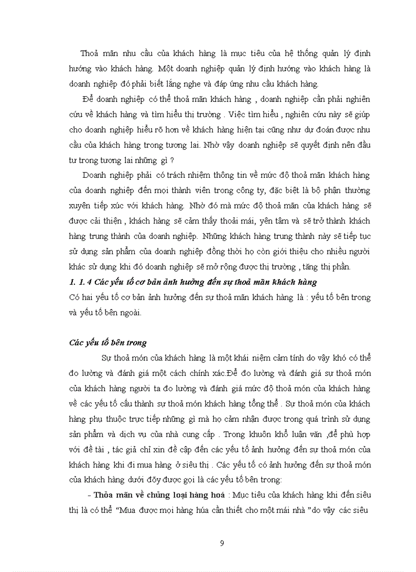 image for page Phân tích và đánh giá mức độ thoả mãn của khách hàng khi đi mua hàng tại siêu thị Hà Nội