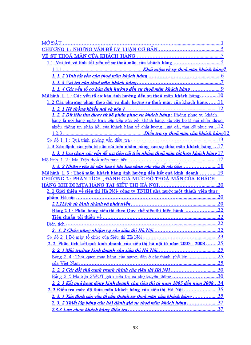 image for page Phân tích và đánh giá mức độ thoả mãn của khách hàng khi đi mua hàng tại siêu thị Hà Nội