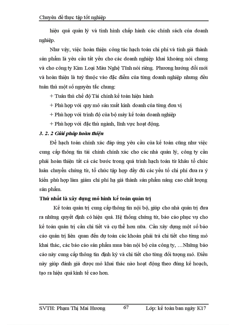 image for page Hoàn thiện công tác hạch toán kế toán chi phí sản xuất và tính giá thành sản phẩm tại công ty Kim Loại Màu Nghệ Tĩnh