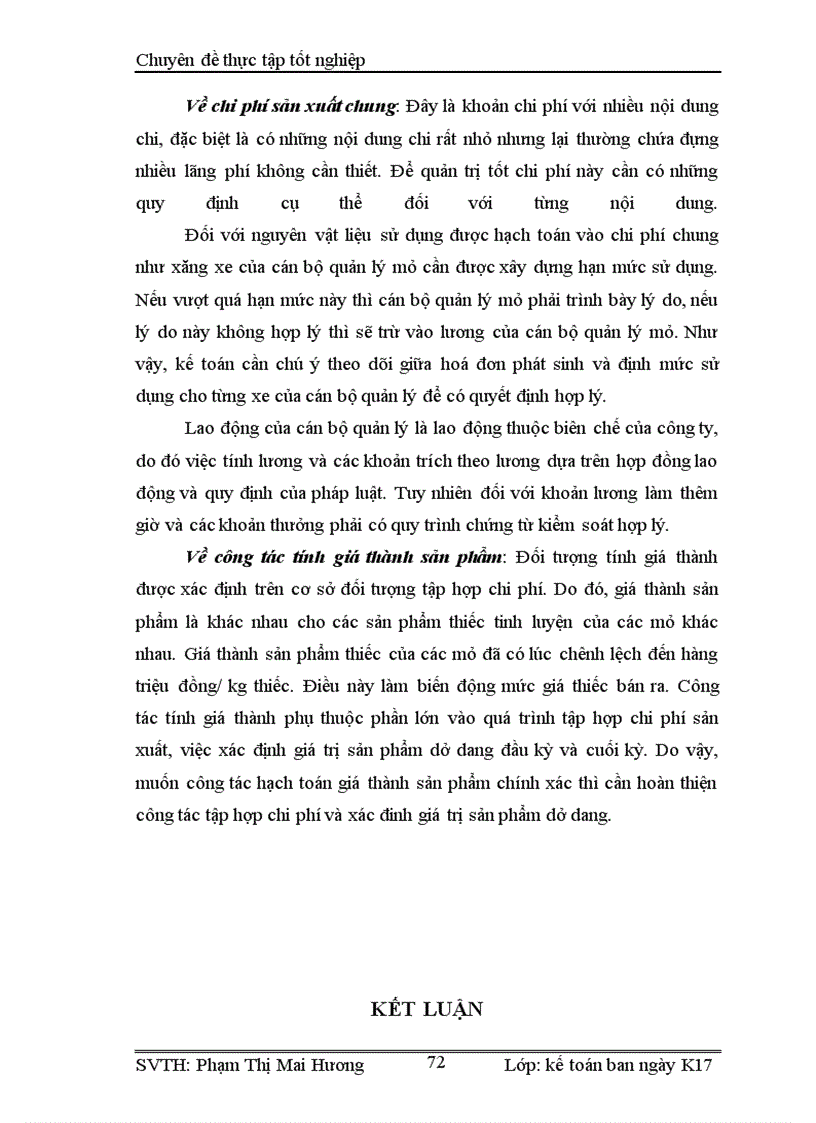 image for page Hoàn thiện công tác hạch toán kế toán chi phí sản xuất và tính giá thành sản phẩm tại công ty Kim Loại Màu Nghệ Tĩnh