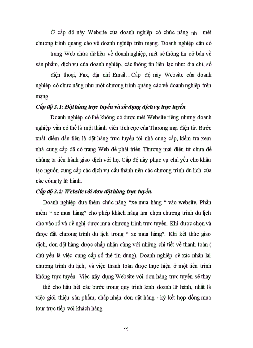 image for page Triển khai ứng dụng Thương mại điện tử và kinh doanh điện tử trong kinh doanh Lữ hành ở Trung tâm du lịch Quốc tế và du học- công ty du lịch và dich vụ Nam Đế