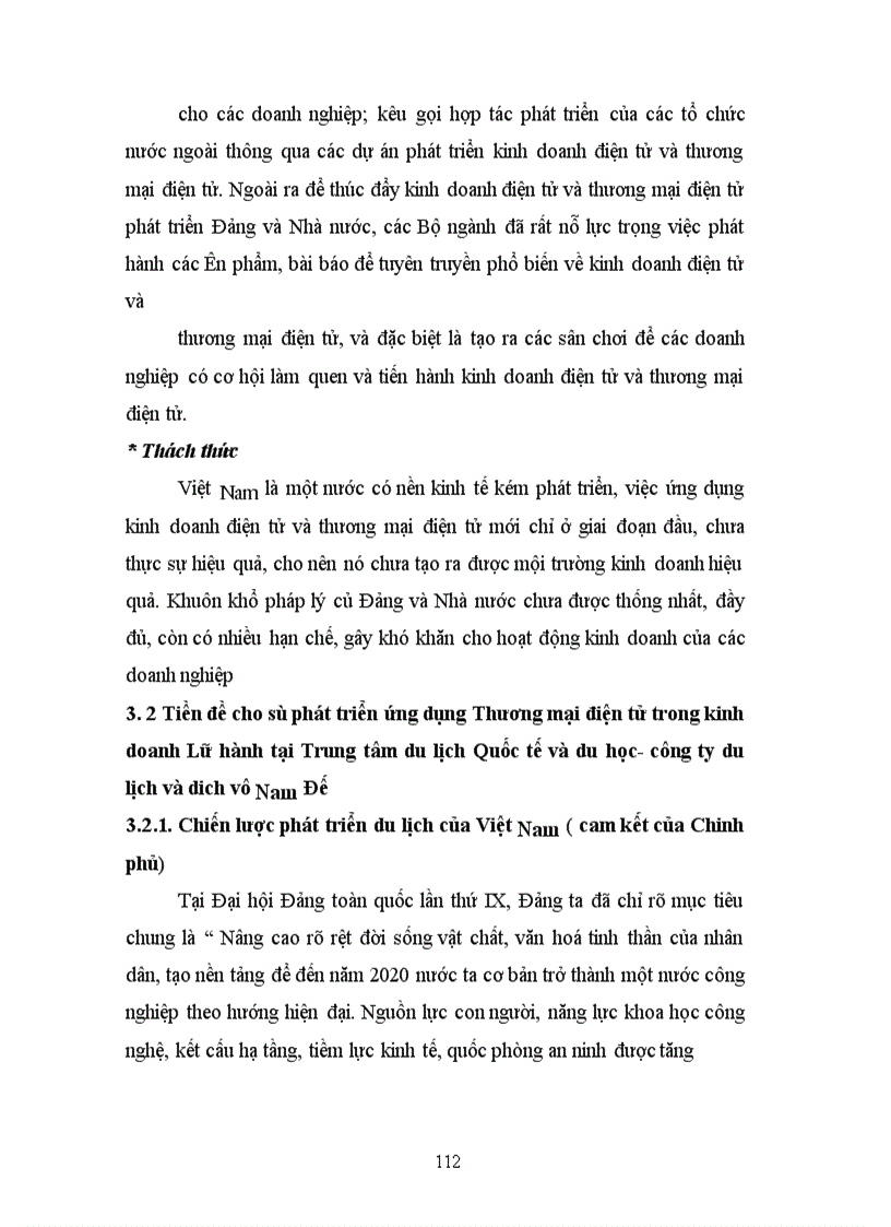 image for page Triển khai ứng dụng Thương mại điện tử và kinh doanh điện tử trong kinh doanh Lữ hành ở Trung tâm du lịch Quốc tế và du học- công ty du lịch và dich vụ Nam Đế