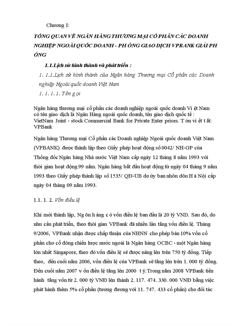 image for page Hoạt động ngân hàng Vpbank -phòng giao dịch VPBank giải phóng