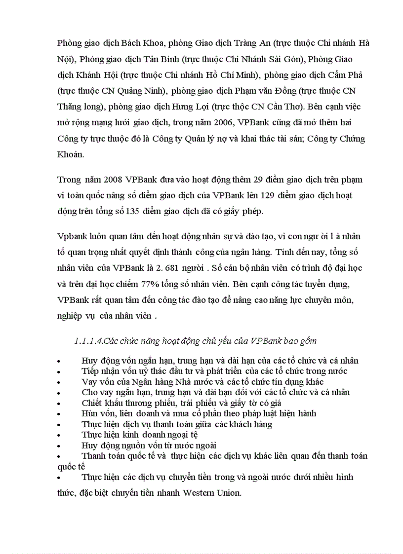 image for page Hoạt động ngân hàng Vpbank -phòng giao dịch VPBank giải phóng