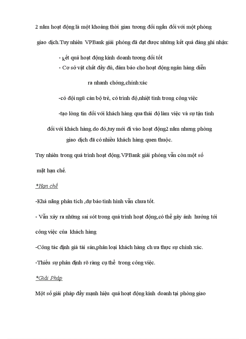 image for page Hoạt động ngân hàng Vpbank -phòng giao dịch VPBank giải phóng