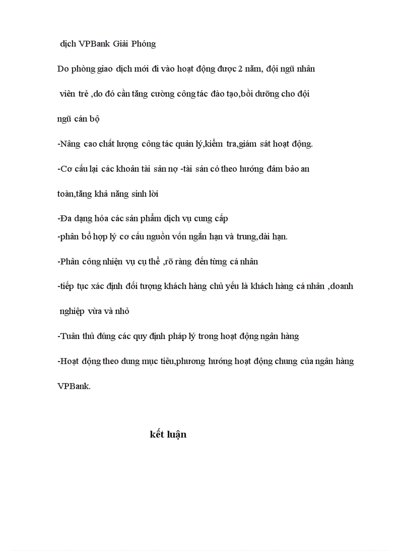image for page Hoạt động ngân hàng Vpbank -phòng giao dịch VPBank giải phóng