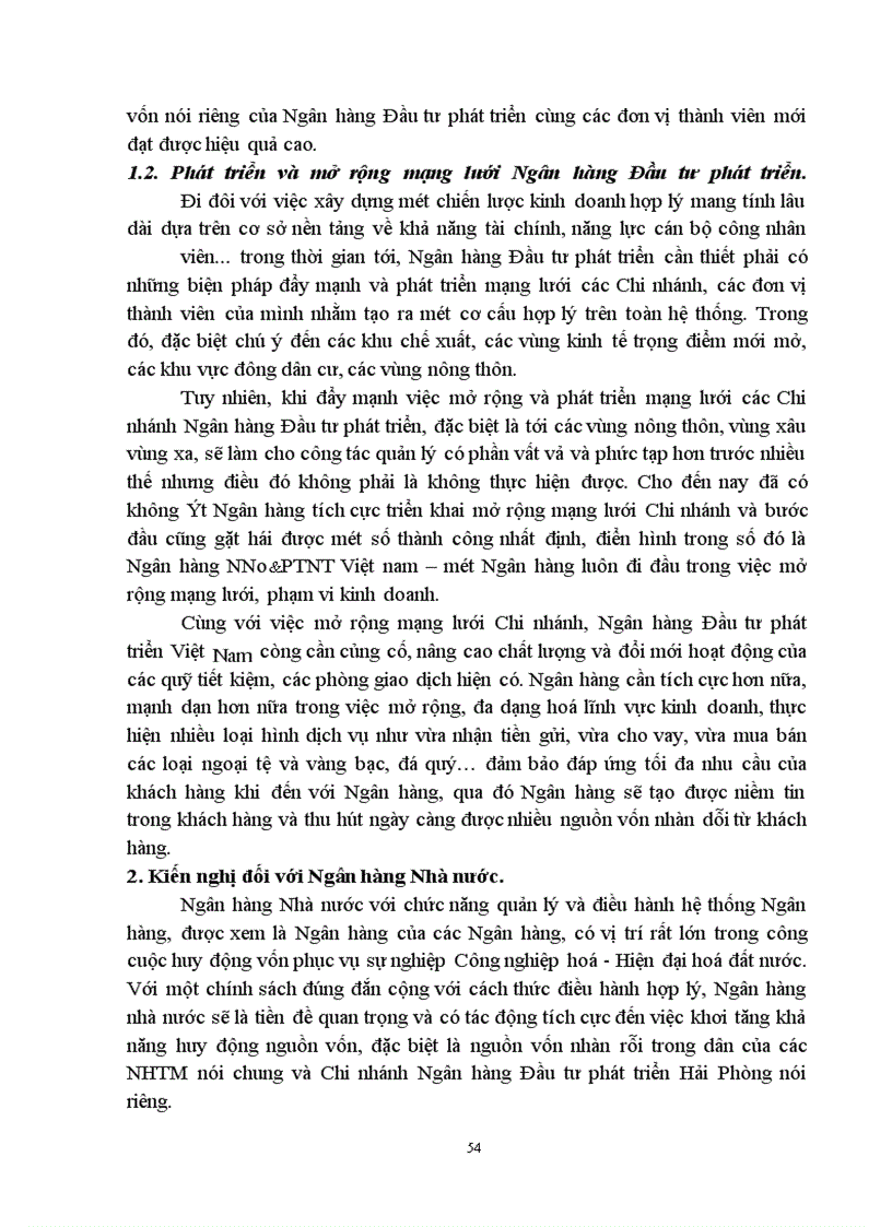 image for page Giải pháp nhằm tăng cường huy động vốn tại Chi nhánh Ngân hàng Đầu tư & Phát triển Hải Phòng
