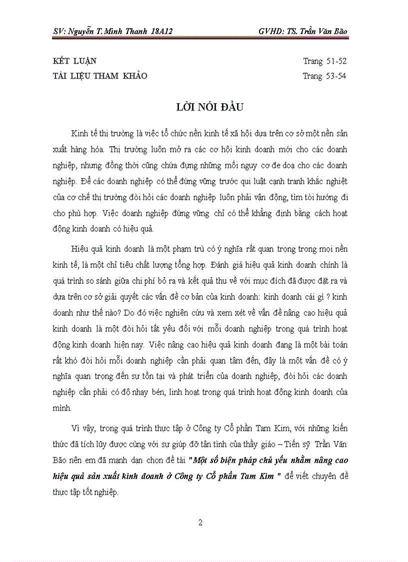 image for page Một số biện pháp chủ yếu nhằm nâng cao hiệu quả sản xuất kinh doanh ở Công ty Cổ phần Tam Kim