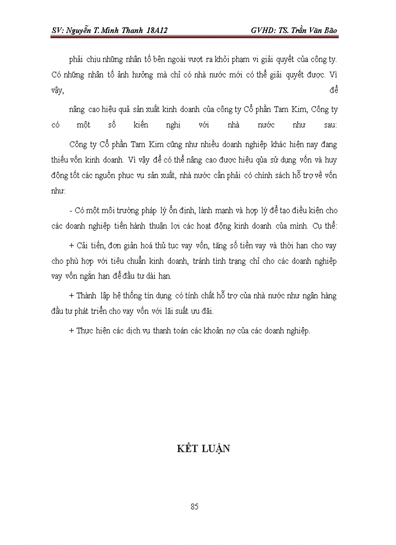 image for page Một số biện pháp chủ yếu nhằm nâng cao hiệu quả sản xuất kinh doanh ở Công ty Cổ phần Tam Kim