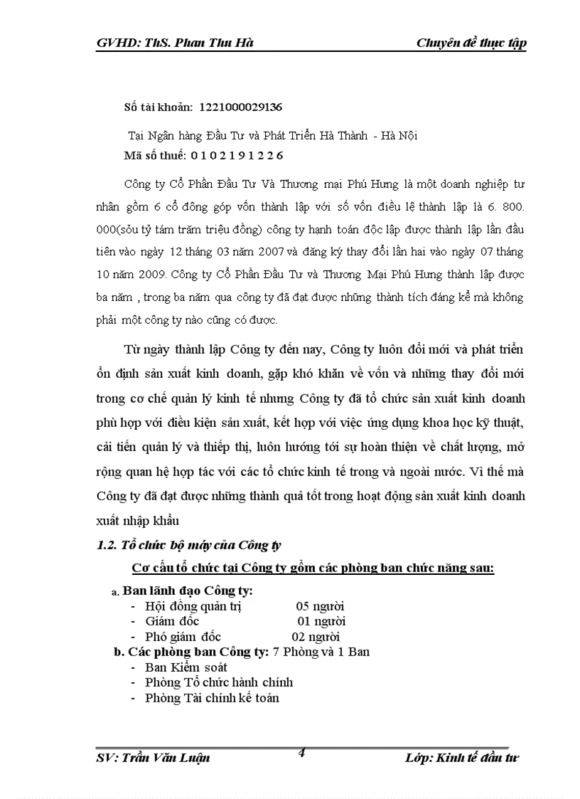 image for page Đầu tư phát triển tại Công Ty Cổ Phần Đầu Tư Và Thương Mại Phú Hưng. Thực trạng và giải pháp